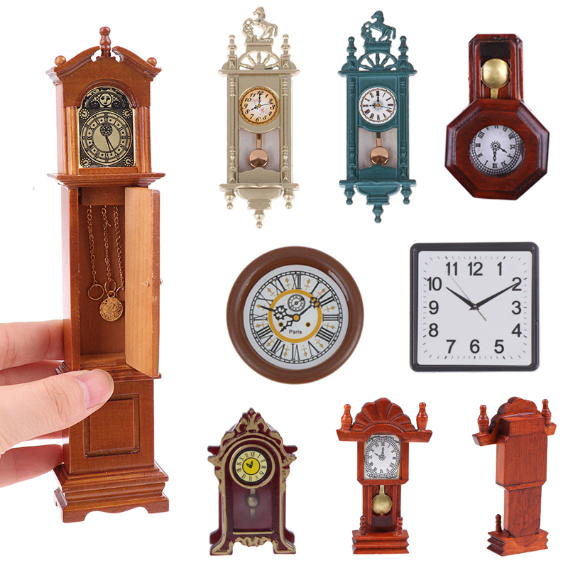 Vintage Toy Collector - ドールハウスの置物,ミニチュア,レトロ,木製,ミニチュア家具,DIYおもちゃ,装飾アクセサリー,1/12