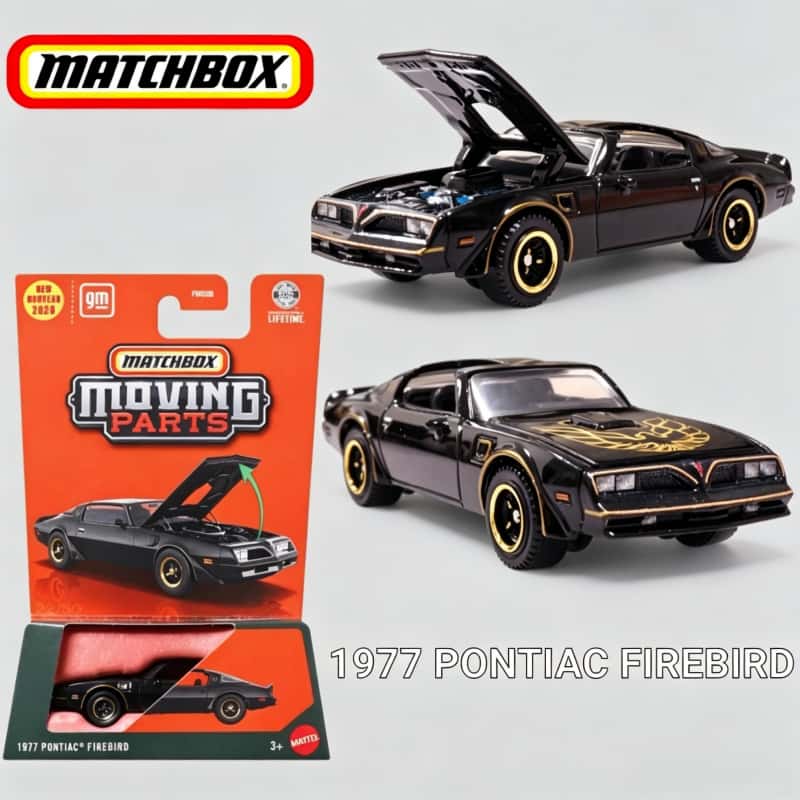 Vintage Toys Collector - 2026年マッチボックス 1:64 ダイキャストメタルカーモデル 1977年式ポンティアック・ファイヤーバード FWD28 |