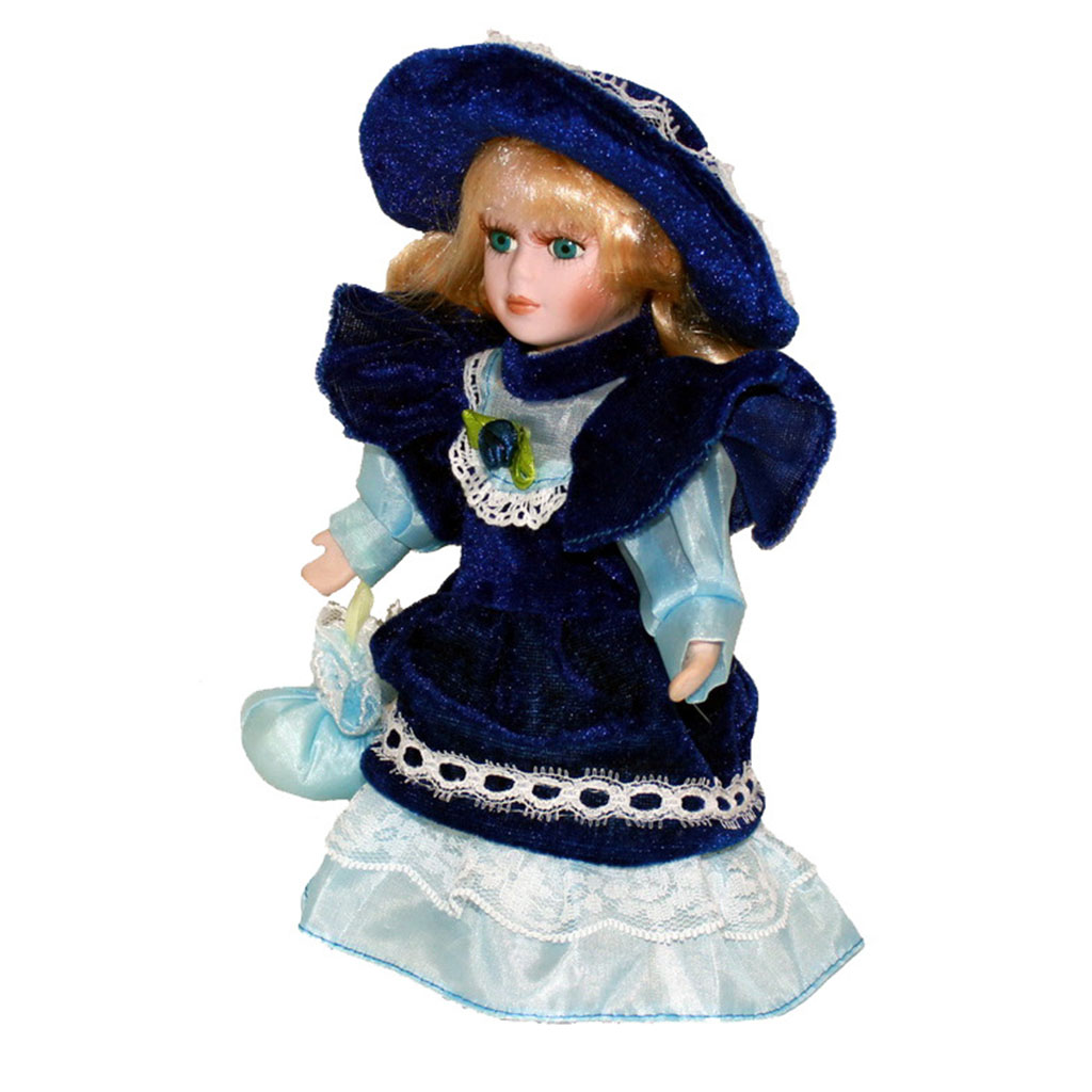 Vintage Collectible Porcelain Dolls - 20cm ヴィンテージスタイルのビクトリア朝の磁器人形 セラミック人形クラフト 子供用おもちゃ 誕生日プレゼント！ コレクタブルな家の装飾品