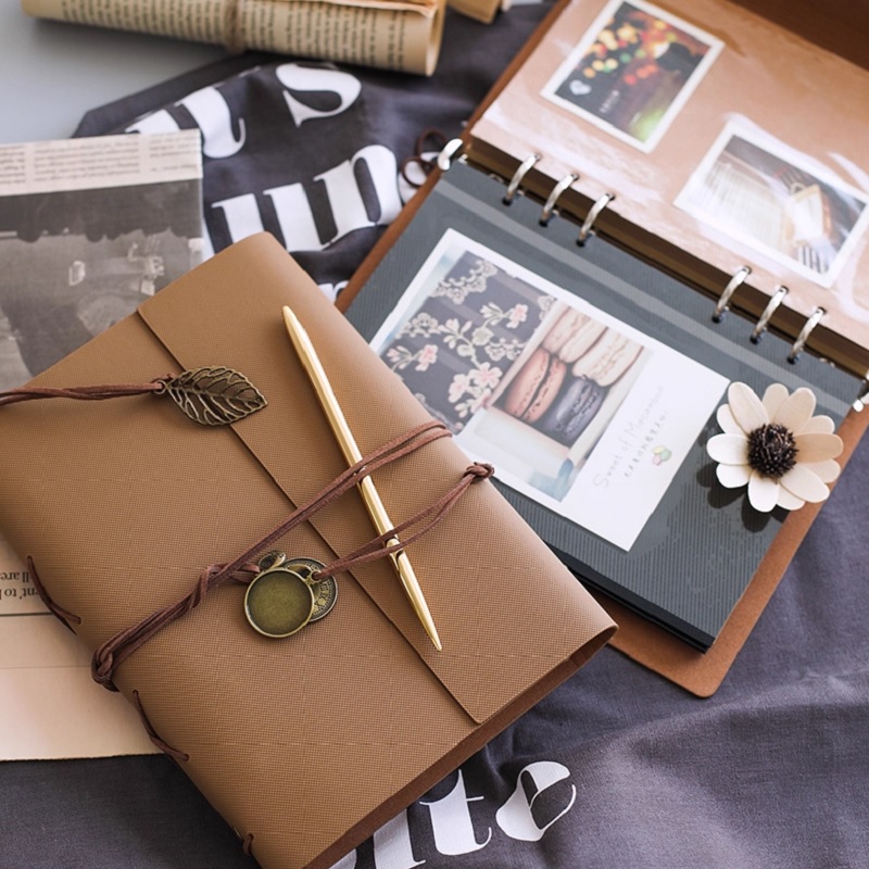 Collectible Vintage Photos - フォトアルバム スクラップブック レトロ ヴィンテージ 家族 DIY
