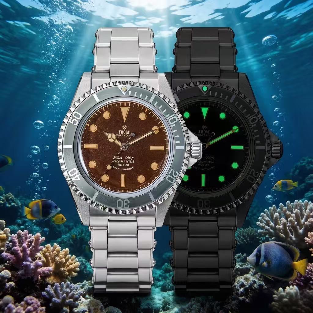 Vintage Watch Collecting - THORN T023 新しいダイバーウォッチメンズ PT5000 自動時計 40