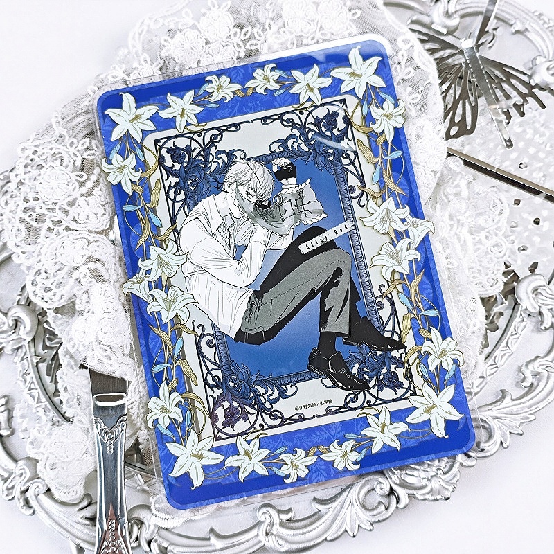 Collectible Vintage Photos - リリーレターヴィンテージフローラルPVC 3.5/6インチカードスリーブ、キュートな写真ディスプレイフレーム、アニメK-POPコレクション撮影用装飾小道具