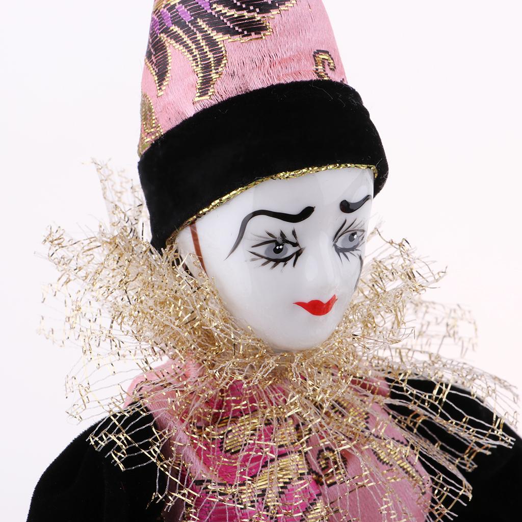 22cmの磁器製ピエロ人形、コレクターズアイテム、ヴィンテー - Vintage Collectible Porcelain Dolls のレビューと価格