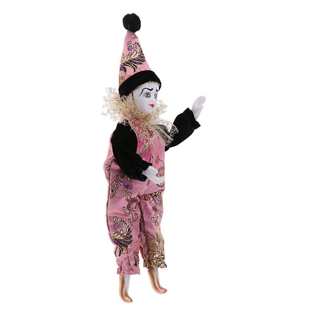 22cmの磁器製ピエロ人形、コレクターズアイテム、ヴィンテー - Vintage Collectible Porcelain Dolls のレビューと価格