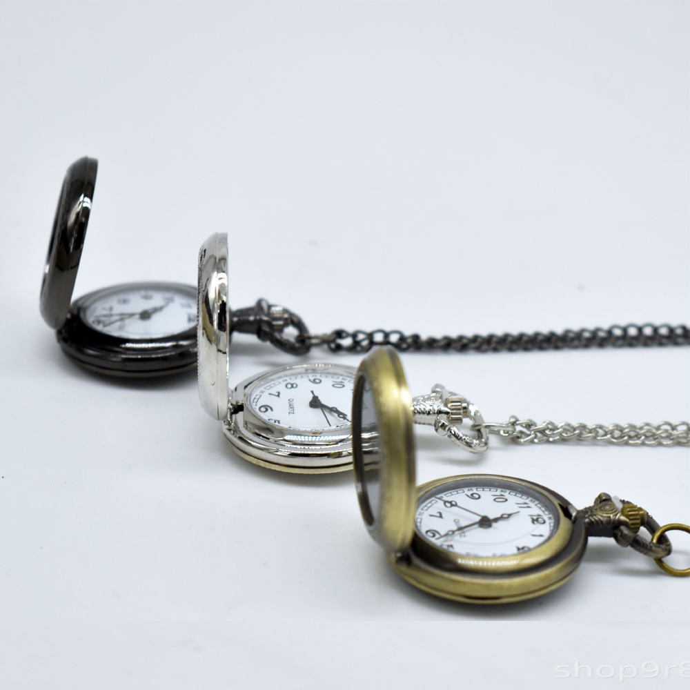 カスタムヴィンテージメタル懐中時計ペンダントネックレス クラ - Vintage Watch Crystal のレビューと価格