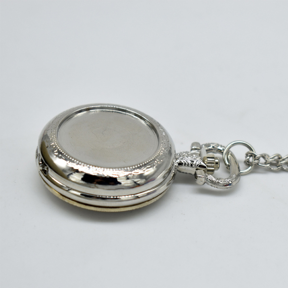 カスタムヴィンテージメタル懐中時計ペンダントネックレス クラ - Vintage Watch Crystal のレビューと価格