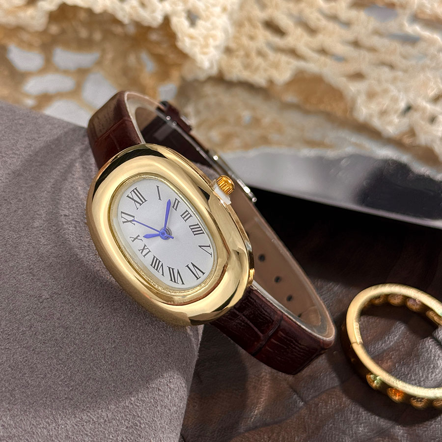 レディース 新品 オーバルバスタブ 卵型 ベルト クォーツ時 - Vintage Watch Crystal のレビューと価格