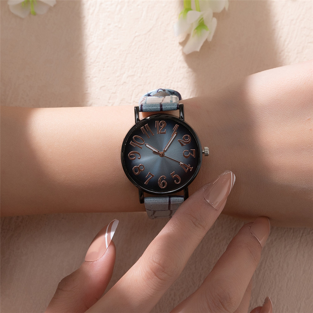 女性のためのヴィンテージクォーツ時計,カジュアルな市松模様の - Vintage Watch Crystal のレビューと価格