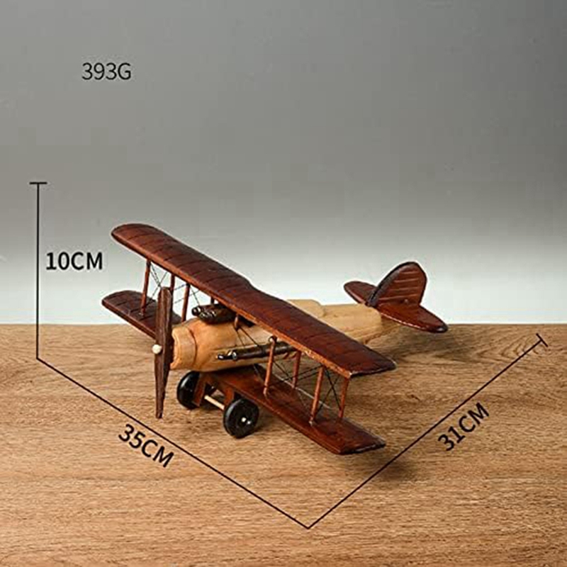 レトロ航空機手工芸品木製飛行機模型、ヴィンテージ複葉機模型デ - Collectible Vintage Photos のレビューと価格