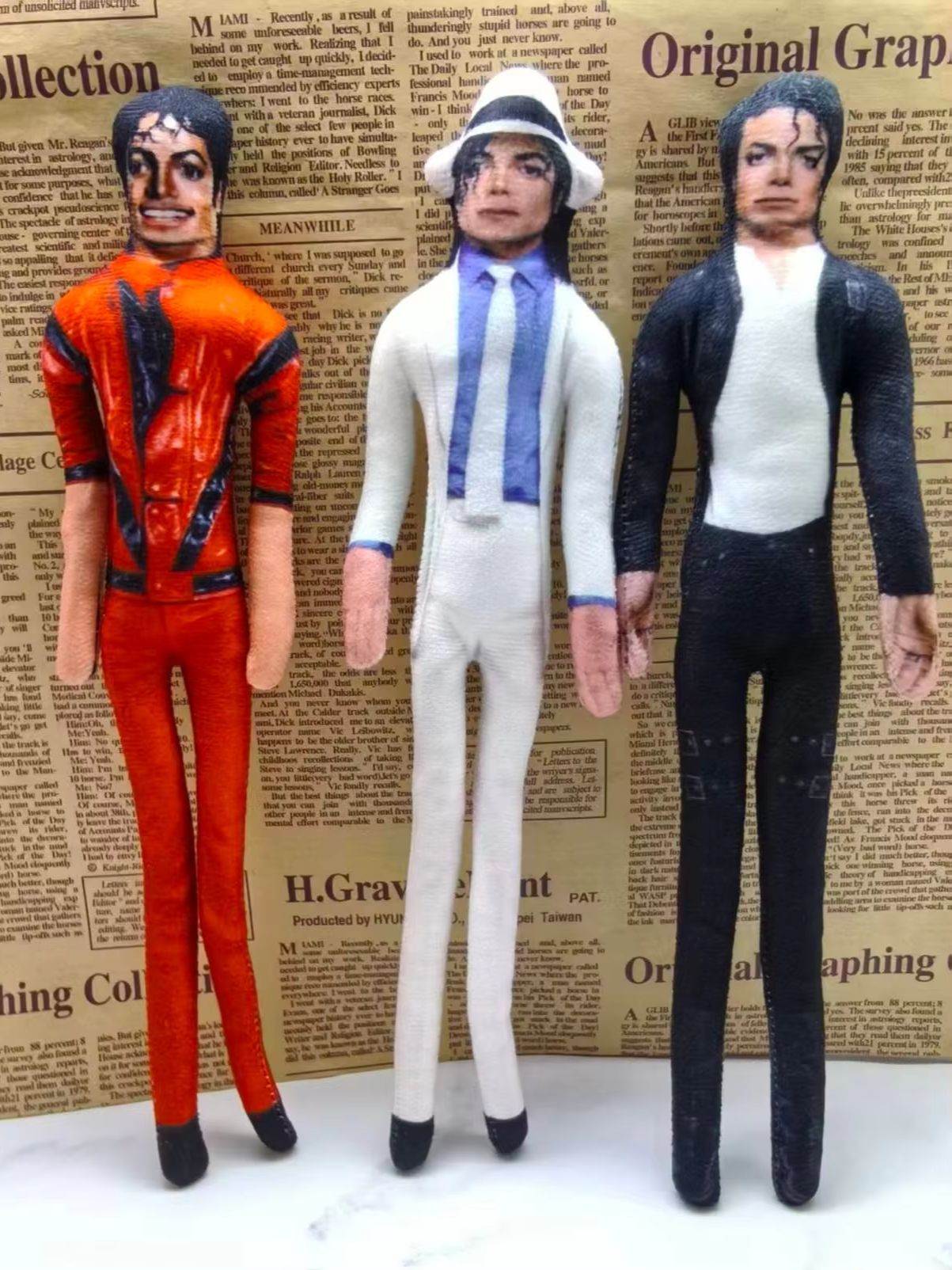 ヴィンテージMJマイケル・ジャクソンコスプレ小道具人形曲げら - Vintage Toys Collection のレビューと価格