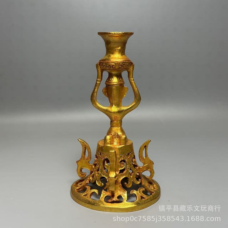 アンティークの三興図の複製、手持ちの宝花瓶と灯台、透かし彫り - Collectible Vintage Lamps のレビューと価格