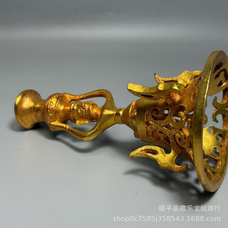 アンティークの三興図の複製、手持ちの宝花瓶と灯台、透かし彫り - Collectible Vintage Lamps のレビューと価格